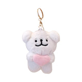 Maxbell Plush Doll Pendant Lightweight Character Ornament for Kids Adults Gifts Idea pink heart