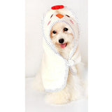 Maxbell Maxbell Pet Dog Chicken Design Puppy Bath Towel Bathrobes Pajamas Blanket Beige L