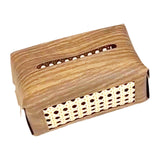 Maxbell PU Leather Tissue Box Holder Napkin Dispenser for Bedside Restaurant Bedroom Brown