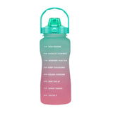 Maxbell 2pcs 2.2L Motivational Water Bottle with Time Marker Large Straw Sports Jugs