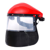 Maxbell Face Shield Sturdy Good Ventilation Mask for Gardening Yard Work Woodworking Red