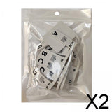Maxbell 2xPiano Sticker for Beginner Reusable for Piano Room Practicing Taking Lessons black