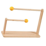 Maxbell Wood Hair Rope Jewelry Display Stand Versatile for Retail Settings Two Tiers