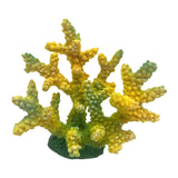 Maxbell Artificial Coral Figurine Sculpture Home Decor Aquarium Decoration for Table yellow