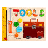 Maxbell Montessori Busy Board Wooden Busy Board for Toddlers Kids Preschool Learning Style A