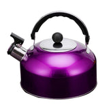 Maxbell Whistling Kettle Stainless Steel Camping Kitchen Tea Coffee Water Pot purple - Aladdin Shoppers