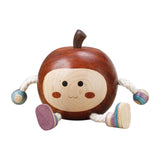Maxbell Apple Figurine Art Decorative Office Carving Housewarming Wooden Hand Carved