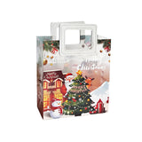 Maxbell Christmas Gift Bag Cute Christmas Treat Bag Candy Bag for Xmas Party Holiday white