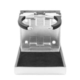 Maxbell Stainless Steel Folding Cup Drink Holder for Auto Car Marine Boat Truck RV