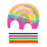 Maxbell Sensory Activity Board Elephant Pattern for Plane Leisure Activity Kids Boys Iridescent elephant