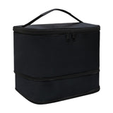 Maxbell Insulated Cooler Bag Warmer Insulated Thermal Bag for Trips Office Traveling black
