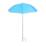Maxbell Outdoor Plant Umbrella Sun Protector for Potted Plants, Patio Flowers, Yard Blue