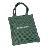 Maxbell Women Crochet Bag Satchel Trendy Beach Tote Bag for Outdoor Picnic Traveling Green