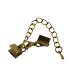 Maxbell 12 Sets 8mm Vintage Antique Bronze Lobster Clasp Clip Ends Extender Chain - Aladdin Shoppers