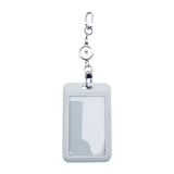 Maxbell Retractable Badge Holder Vertical Card Holder for Office Credit Card Light Grey