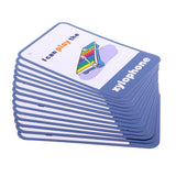 Maxbell Flash Cards - Educational Picture & Word Card Musical instruments - 14Pieces - Aladdin Shoppers