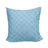 Soft Velvet Soild Decorative Square Throw Pillow Covers Light Blue-45x45cm