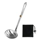 Maxbell Foldable Soup Spoon Compact Camping Flatware for Boating Camping Backpacking