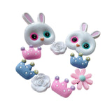 Maxbell 5xBeach Bag Charms Decor Removable Summer Fashion DIY Handbag Button Ornaments Rabbit 10PCS