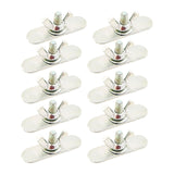 Maxbell 10x Butterfly Shaped Screws for AC Window Seal Kit Parts Sliding AC Vent Kit