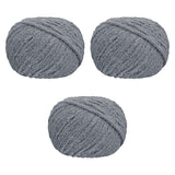 Chunky Yarn Thicken Knit Blanket Yarn for Crocheting Hand Knitting Hats Gray