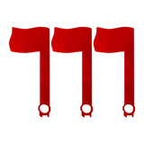 Maxbell 3Pcs Mailbox Flags Red Outdoor Universal Professional for Outgoing Mailboxes 17.5X8CM