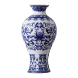 Maxbell Wall Hanging Vase Chinese Blue and White Porcelain for Indoor Office