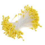 Maxbell 340pcs Yellow+ White Mini Bouquet Artificial Flower Stamen Millinery Sugarcraft
