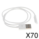 Maxbell 70xUSB Watch Charging Cable Magnetic Charger Dock for 2 Pin Smart Watch 7.62mm