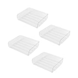 Maxbell 4x Letter Paper Tray Multipurpose Folder Document Paper Organizer for School Horizontal Clear