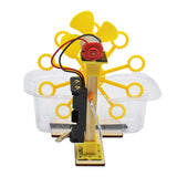 Maxbell Science Experiment Kits Hand Crank Bubble Maker Model for Teens Girls Boys Yellow