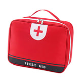First Aid Bag Empty with Handle Medical Storage Bag for School Office Travel red