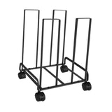 Maxbell Carton Storage Rack Cart with Wheels Sturdy for Warehouse 12.2x10.2x17.1inch Black