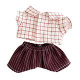Maxbell Mini 6 inch Doll Clothes Clothing Gift Doll Clothes for Age 5-7 Pendant Doll red suit