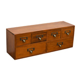 Maxbell Desktop Storage Cabinet 6 Drawer Easy to Sort Wooden for Dresser Home Office