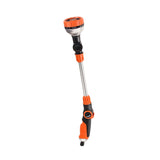 Maxbell Long Hose Nozzle Sprayer Farm Lawn Porch Yard Flower Bed Ball Valves 18.70'' orange