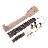 Maxbell DIY Ukulele Kit Creative Unfinished Ukulele Parts for Beginners Friends Kids