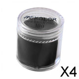 Maxbell 4xFace Body Paint Professional Face Paint Pigment for Halloween Cosmetic Party Black