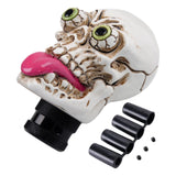 Maxbell Skull Head Stick Manual Shift Knob Replacement Accessory Spare Parts Utility white