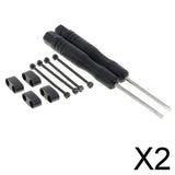 Maxbell 2xSmart Watch Band Strap Connector Adapter Replacement for Suunto Core Black