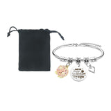 Maxbell Charm Bracelet Stainless Steel Mother's Day Gift for Grandmother Her Grandma Style A