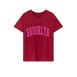 Maxbell Maxbell T Shirt for Women Summer Soft Short Sleeve Top for Shopping Commuting Travel L Red