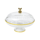 Maxbell Fruit Plate with Lid Dustproof Cake Stand for Afternoon Tea Banquet Holidays L