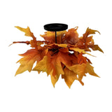 Maxbell Thanksgiving Candle Holder Lifelike Candle Stick for Autumn Harvest Festival Maple Leaf