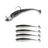 Maxbell Maxbell Fishing Baits Silicone Trolling Baits Artificial Baits for Carp Salmon Perch Black