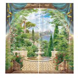 Maxbell 1 Pair Thermal Insulated Blackout Window Curtain Panel Garden - Aladdin Shoppers