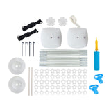 Maxbell Reusable Balloon Arch Kit with Stand Stable for Anniversary Birthday Wedding White Round Base