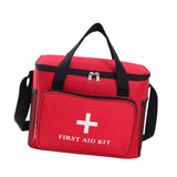Maxbell Empty First Aid Bag Heavy Duty Medical Bag for Office Outdoor Activities Car red