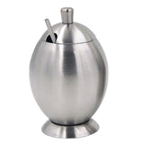 Maxbell Sugar Bowl, Pepper Salt Dispenser, Seasoning Bowl, Spices Bowl, Stainless Steel Sugar Bowl with Lid and Spoon, 400ml, Silver - Aladdin Shoppers