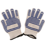 Maxbell 1 Pair of Double Layer Thickened Cotton High Temperature ResistantGloves BBQ